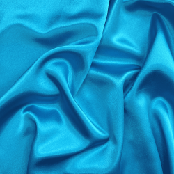 *Ткань Атлас-сатин, цвет Голубой (на отрез)  в Челябинске