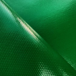Ткань ПВХ 600 гр/м2 плотная, Зелёный (Ширина 150см), на отрез  в Челябинске