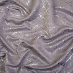 Ткань Блэкаут для штор светозатемняющая 75% &quot;Ледовое тиснение  Серый&quot;   в Челябинске