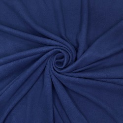 Ткань Флис Односторонний 130 гр/м2, цвет Темно-синий (на отрез)  в Челябинске
