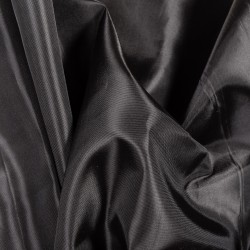Ткань подкладочная Таффета 190Т, цвет Черный (на отрез)  в Челябинске