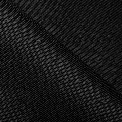 Прорезиненная ткань Оксфорд 600D ПВХ, Черный  в Челябинске, 340 г/м2, 359 руб