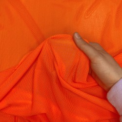 Трикотажная Сетка 75 г/м2, цвет Оранжевый (на отрез)  в Челябинске