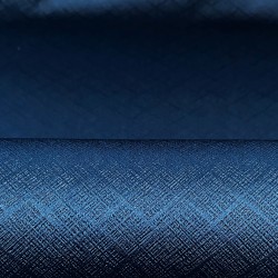 Ткань Блэкаут для штор светозатемняющая 100% &quot;Орнамент Синий&quot; (на отрез)  в Челябинске